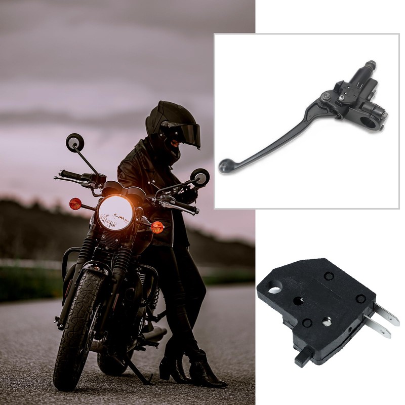 1 Pair Motorcycle Brake Light Switch, Left & Right Front