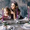 10 Inch Neon Purple Spiral Taper Candles Set for Dinner,