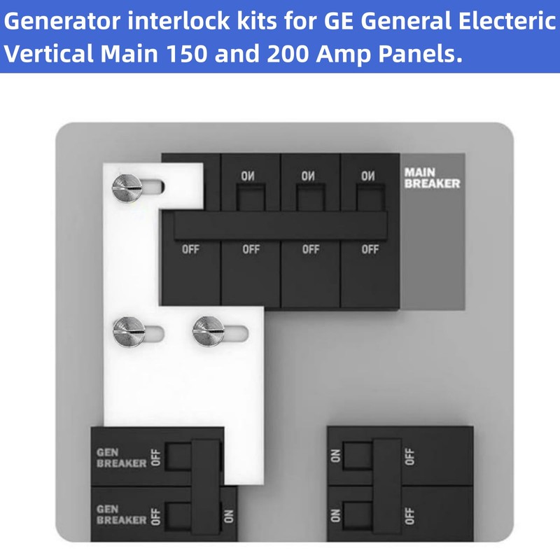 Generator Interlock Kit Compatible with GE General Electeric Vertical Main