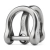TISUR D-Rings with Screw Shackle, U Shape Key Chains Rings,