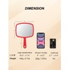Gladmart Hand Mirror Salon Barber Hairdressing Handheld Mirror with Handle