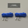 Flat Elastic Shoelaces - 2 Pairs - Knotless Elastic Shoelaces