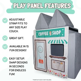 Couch Swag Play Panel for Childrens Foam Sofa Kids Couch (Coffee Shop)