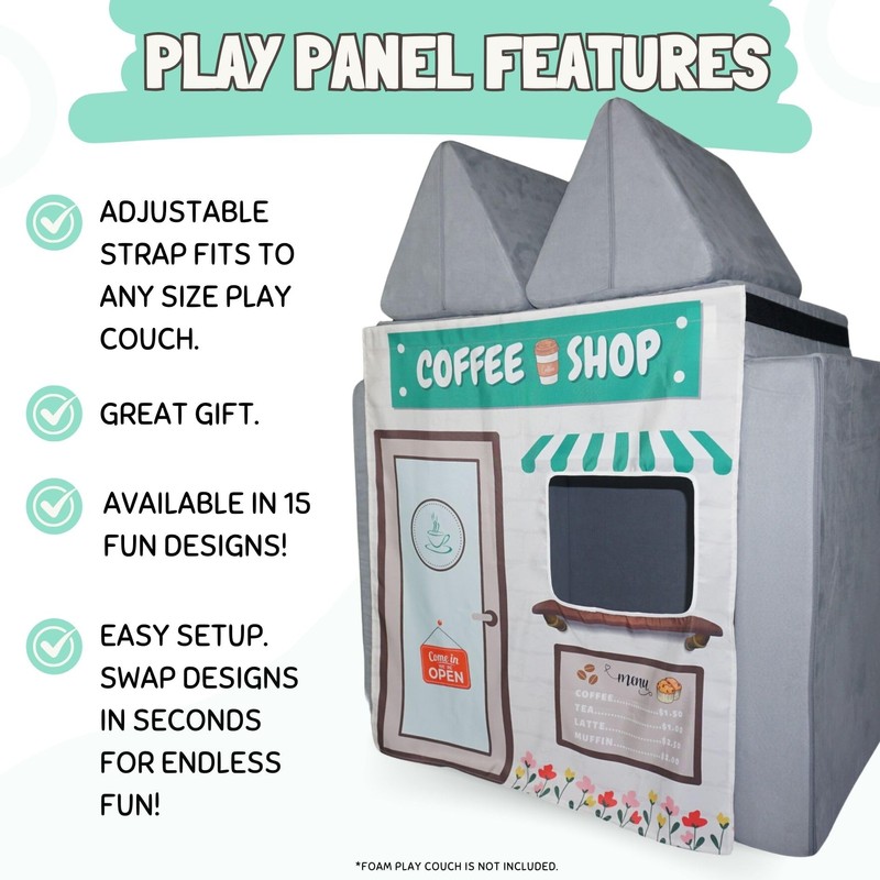 Couch Swag Play Panel for Childrens Foam Sofa Kids Couch