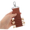 BESPORTBLE 2pcs Golf Ball Tee Holder Portable PU Leather Keychain