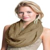 CJ Apparel Mink Beige Mobius Infinity Scarf Snood Cowl Circular