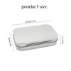 Tins Container, Metal Rectangular Tin Can,Mini Portable Box Small Storage