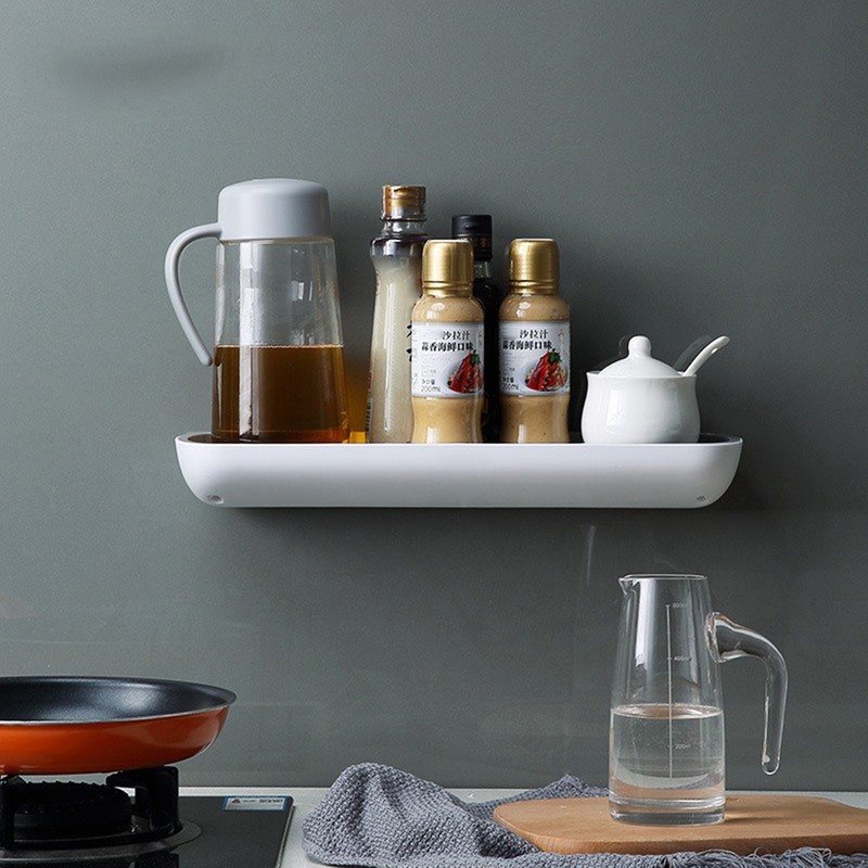 Wall Mounted Storage Rack Ventilated Strong Bearing Modern Srorage Shelf