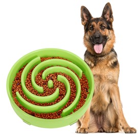 JASGOOD Slow Feeder Dogs Bowl for Large Medium Dogs,Anti-Gulping Pet Slower Food Feeding Bowls Stop Bloat,Preventing Choking Healthy Design Dogs Bowl