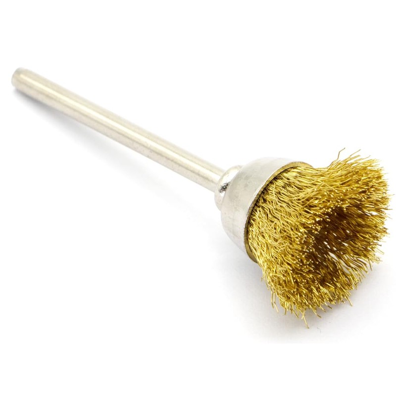 45-Piece Brass Wire Brush Set - Metal Rust Removal, Polishing,
