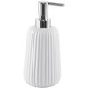 Gedy Marika Soap Dispenser, Ceramic, White, 8 x 8 x