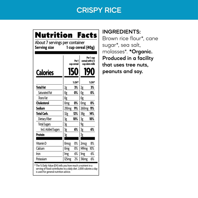Nature's Path Organic Crispy Rice Cereal, 10 oz (Pack of
