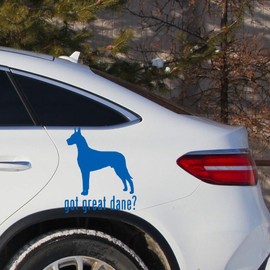 Transparent Decal Stickers of Animal Got Dane Dog (Azure Blue) Premium Waterproof Vinyl Decal Stickers for Laptop Phone Accessory Helmet Car Window Mug Tuber Cup Door Wall Decoration ANDauto062201BE