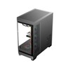 DIYPC Vanguard-F1-BK -Black Dual USB3.0 and Type C Tempered Glass