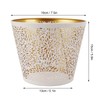 Lamp Shade E27 E26 White Carved Flower Pattern Iron Modern