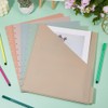SUPERFINDINGS 12 Sheets 5-Tab Plastic Binder Dividers 29.5x24cm 11-Ring Notebook