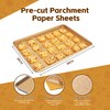 Pack of 200 Unbleached Parchment Paper Baking Sheets, 20 x