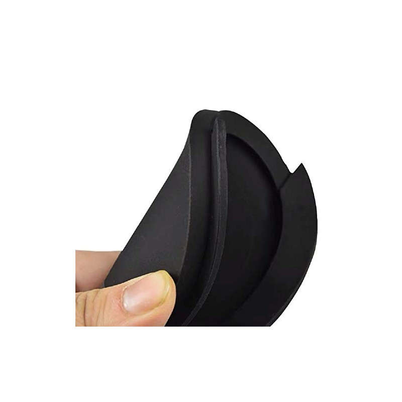 Acoustic Guitar Soundhole Cover 86mm Rubber Black