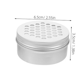 BIUDECO 12pcs Hollow Spiral Aluminum Box Metal Round Tins Office Storage Tins Containers for Crafts Jars for Candles Aluminum Tea Storage Container Round Silver