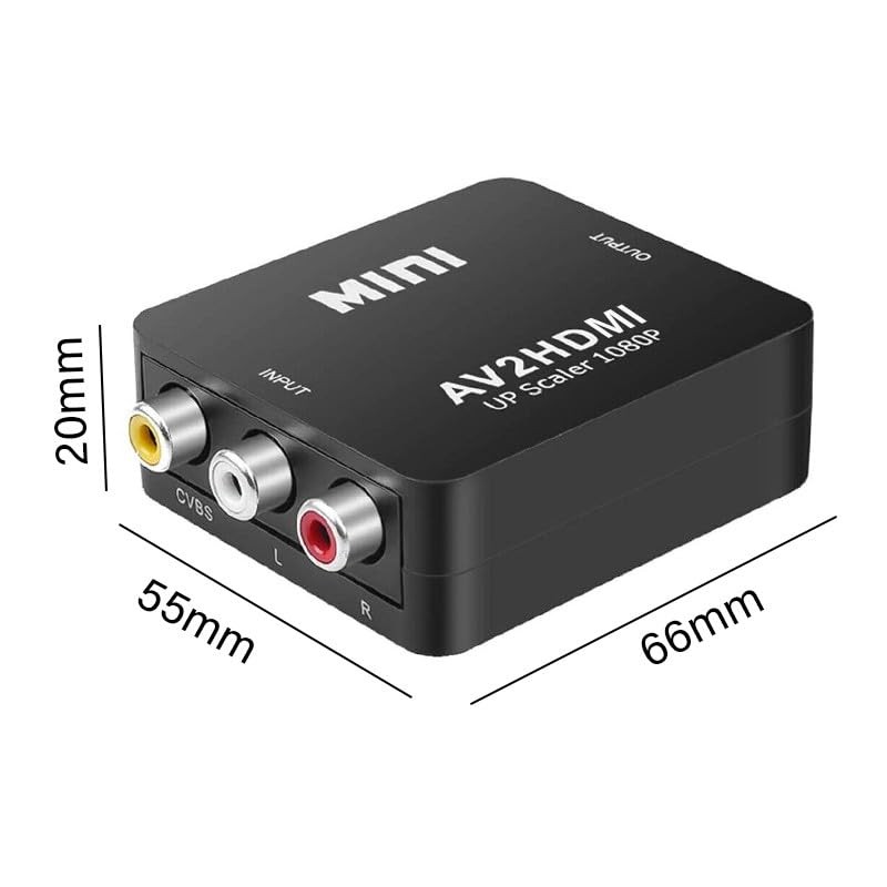 AIMALL Composite AV CVBS 3RCA to HDMI Converter, 1080p Video