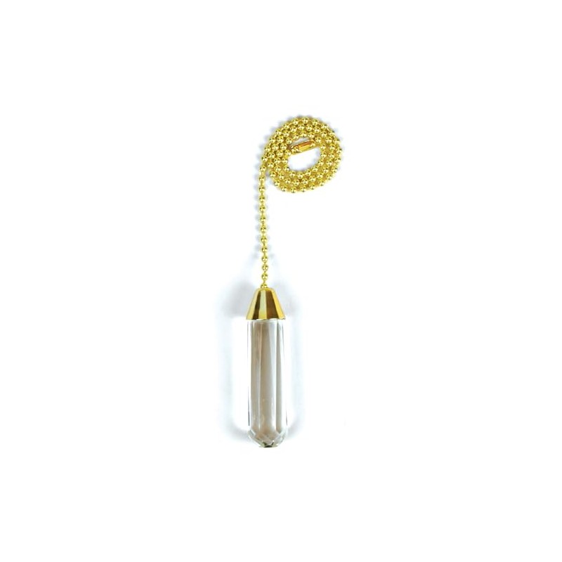 Jandorf Pull Chain, Acrylic Cylinder with Chain: Modern Aesthetic for