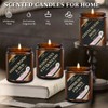 4 Pack Scented Candles Set - 28oz Men Candle Set,