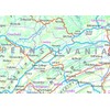 Tiger Moon Pennsylvania State Map - 22.5 x 14.4 Inches,