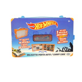 ODS - Hot Wheels, Carry Case Valigetta Porta Veicoli Apribile, Inclusa 1 Auto Originale, Contiene fino a 30 Macchinine, Età Consigliata +3 Anni