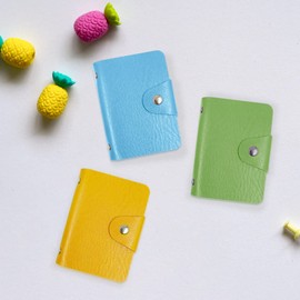 Modixun 4Pcs Credit Card Holder, Leather Business Card Organizer with 24 Card Slots, Credit Card Protector, Credit Card Wallet Sleeve Case for Managing Your Cards, Style B