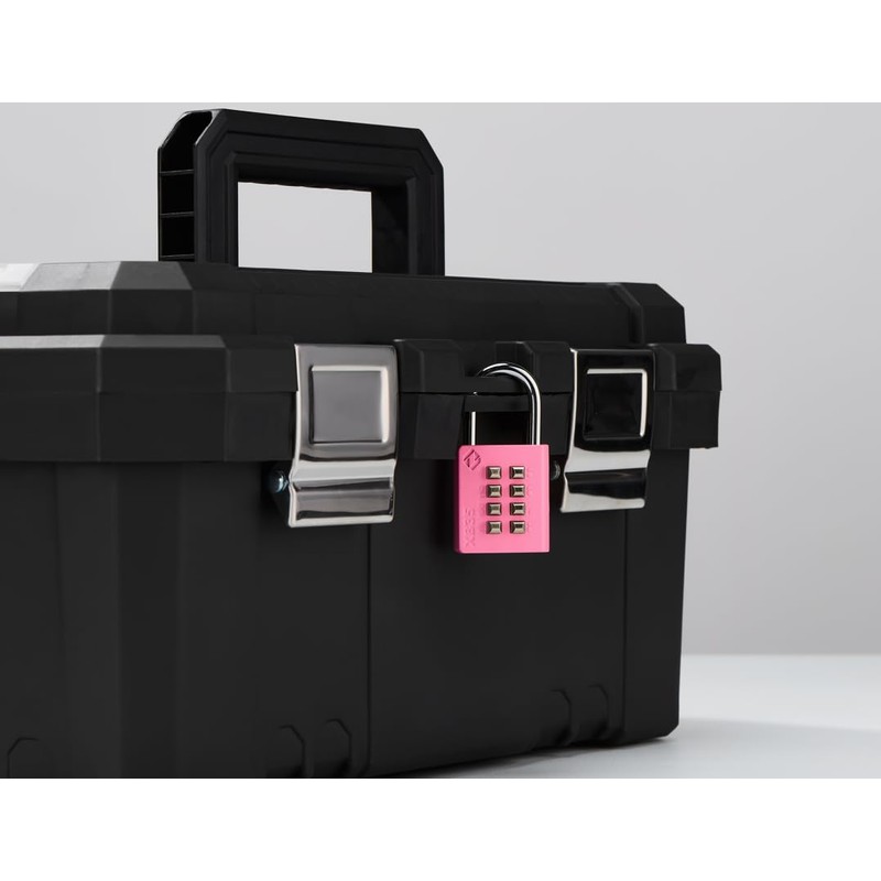 Zarker XB35 8-Digit Push Button Combination Padlock, 4 Digit Locking