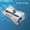 Single Hole Alloy Handheld Sharpeners, 24Pcs Metal Mini Pencil Sharpeners