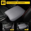 AOMSAZTO Gray Center Console Covers for 2017-2022 Honda CRV Leather