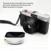 52mm Lens Hood, Retro Silver Square Lens Hood Shade for
