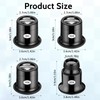 JIYIN 4 Pieces Watchmaker's Magnifier, 5x/10x/15x/20x Eye Magnifier Glass Eyepiece