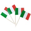 AIXXCUVQ 100pieces Italy Toothpick Flag for Food Decoration Eco-Friendly Wide