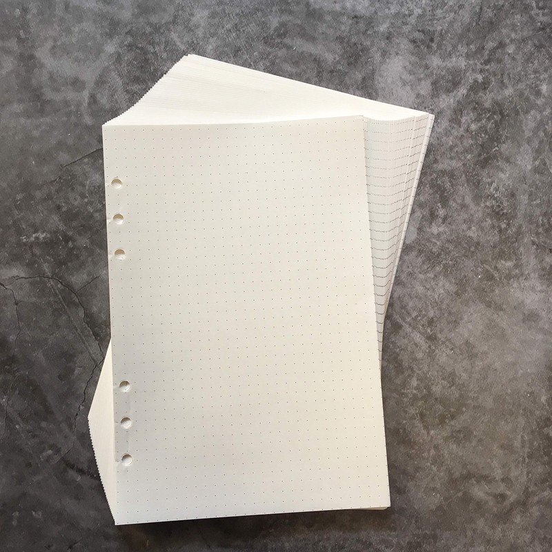 Refill Paper/Loose Sheets for 8.5 Inch A5 6-Hole Cover Round