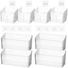 yeesport 8 PCS Cabinet Door Organizer Bins, Clear Plastic Wall