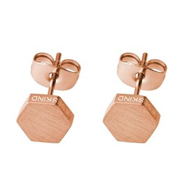 Liebeskind Ladies’ Berlin Stud Earrings, Stainless Steel, Matt, Stainless Steel