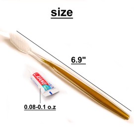 Generic Toothbrush Toothpaste Dental Kit Travel Sets Personal Teeth Cleaning Appliance (Golden(10sets/Pack))