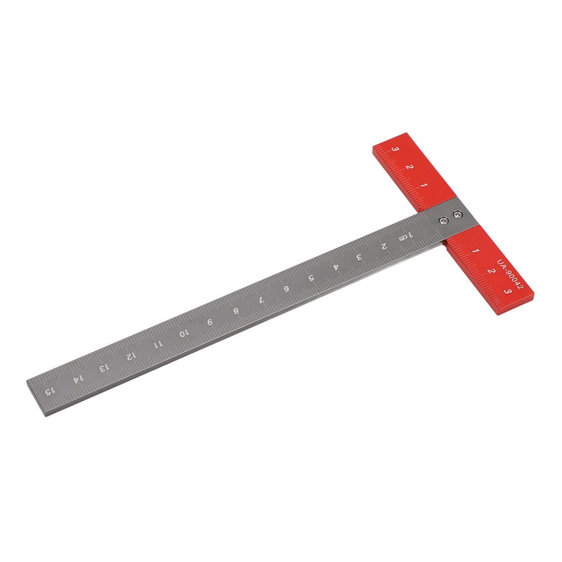 T Square Ruler Aluminum Alloy Accurate Scale Multifunctional Portable Woodworking
