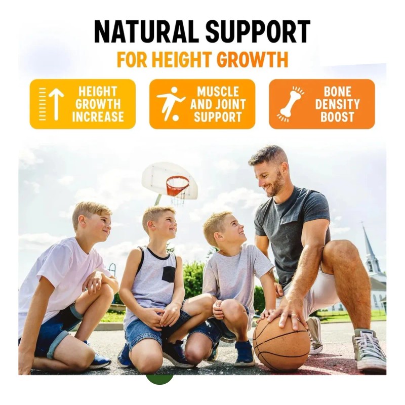 Height Growth Suplemento Para El Crecimiento 120 Capsulas Sin Sabor