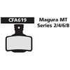 EBC CFA619R Magura MT 2/4/6/8 Disc Brake Pad - Red