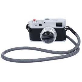 Hargedis Camera Shoulder Strap Climbing Rope Camera Neck Strap for Mirrorless and DSLR Cameras, with Lens Cap Keeper (Silver)