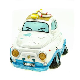 Kremers Schatzkiste Money Box – Mini Car Holiday Fund – Cool Beach Piggy Bank Savings Bank Holiday Money Gift