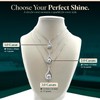 Díamora Moissanite Teardrop Pendant Necklace,1-3 Carat 925 Sterling Silver, Wedding