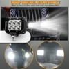 NHOPEEW 2PCS 4" 1800LM LED Work Light Bar Spot Pods