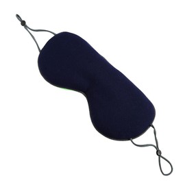 TOVINANNA 1Pc Dual Sided Shading Eye Mask Use Silk Eye Mask for Sleep Travel Eyeshade Green and Navy for Home Hotel Train and More