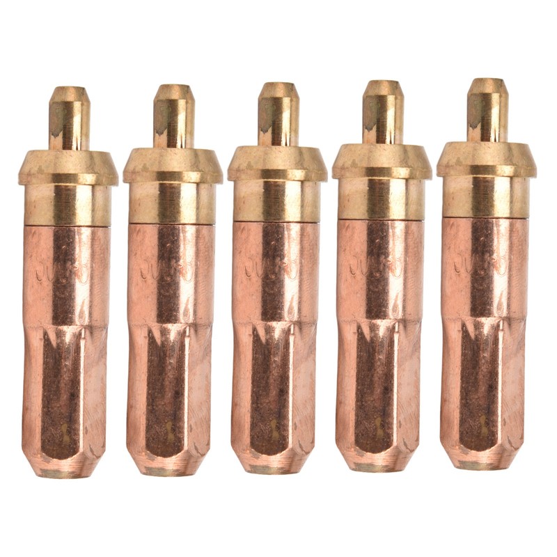 5Pcs Acetylene Cutting Tips Brass Copper Welding Nozzles Torch Consumables