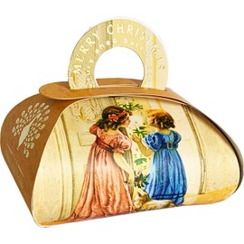 The English Soap Company Christmas Bath Soap A Victorian Christmas Gift Box, Spiced Plum and Honeysuckle Scent, Vegan Friendly 260g