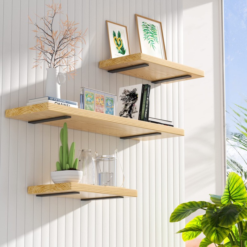 Heavy Duty Shelf Brackets 12 inch (1/5") Thick, 6 Pack